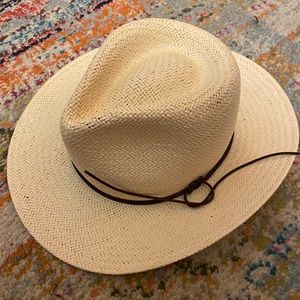 Rag & Bone Packable Straw Fedora Sun Hat